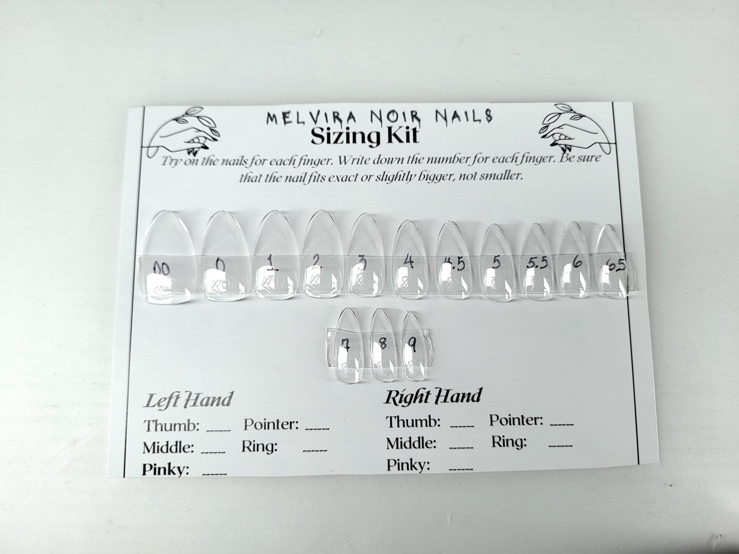 Custom Nail Sizing Kit